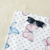 Wasserfarben-Schmetterling-Punktmuster Strandtuch (Beispiel)