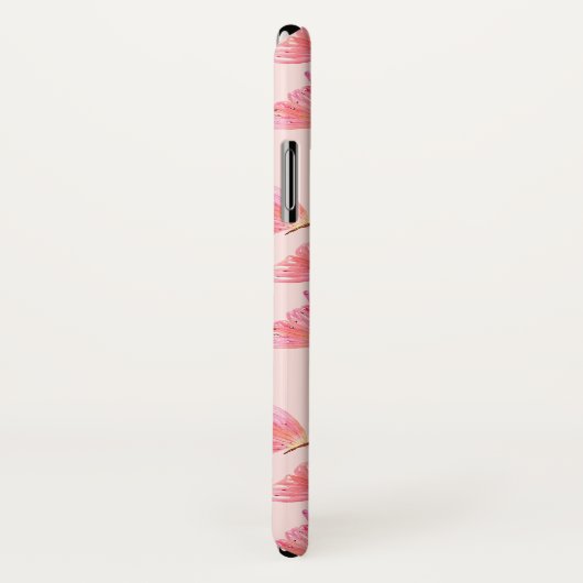 Wasserfarben-Schmetterlinge Blush Monogram Case-Mate iPhone Hülle (Hinten/Rechts)