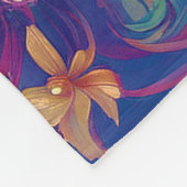 Wasserfarben Schmetterlinge Fleecedecke (Ecke)