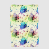 Wasserfarben Schmetterlinge Golf Handtuch (Vorderseite)