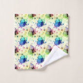Wasserfarben Schmetterlinge Handtuchhandtuch Set (Waschlappen)