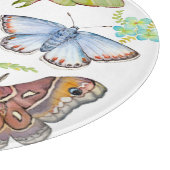 Wasserfarben-Schmetterlinge im Flug Schneidebrett (Ecke)