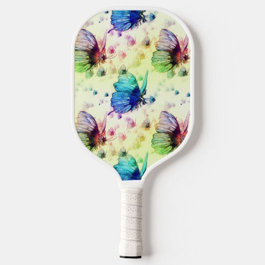 Wasserfarben-Schmetterlinge Pickleball-Racket Pickleball Schläger (Rückseite)