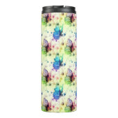 Wasserfarben-Schmetterlinge Thermosbecher (Rückseite)