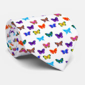 Wasserfarben-Schmetterlingsmuster Krawatte (Gerollt)