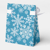 Wasserfarben-Schneeflocken-Muster Geschenkschachtel (Rückseite)