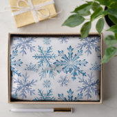 Wasserfarben-Schneeflocken-Muster Seidenpapier (Geschenk)