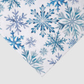 Wasserfarben-Schneeflocken-Muster Seidenpapier (Detail)