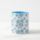 Wasserfarben-Schneeflocken-Muster Tasse (Zentrum)