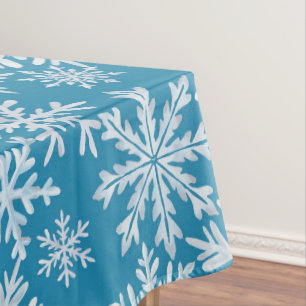 Wasserfarben-Schneeflocken-Muster Tischdecke