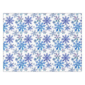 Wasserfarben-Schneeflocken-Muster Tischdecke (Vorderseite (Horizontal))