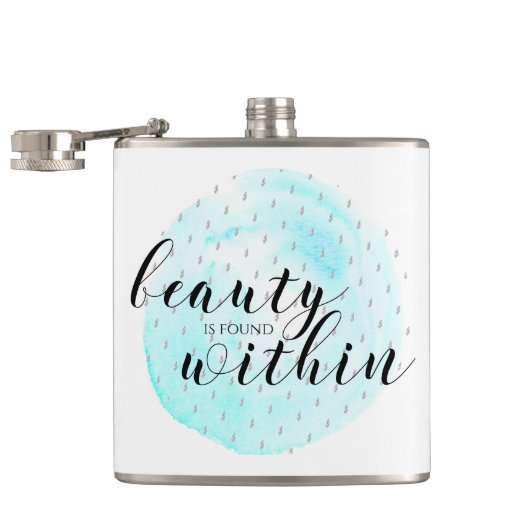 Wasserfarben-Schönheitsangebot Flachmann (Geöffnet)