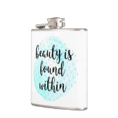 Wasserfarben-Schönheitsangebot Flachmann (Links)