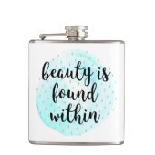 Wasserfarben-Schönheitsangebot Flachmann (Vorderseite)