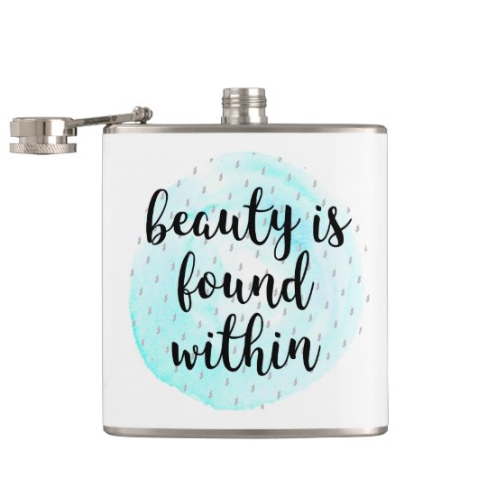 Wasserfarben-Schönheitsangebot Flachmann (Geöffnet)