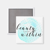 Wasserfarben-Schönheitsangebot Magnet (Vorderseite/Rückseite)