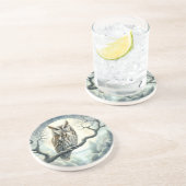 Wasserfarben-Schrei Getränkeuntersetzer (Seite)