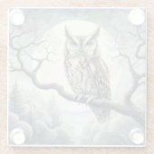 Wasserfarben-Schrei Glasuntersetzer (Rückseite)