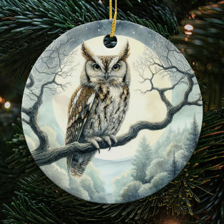 Wasserfarben-Schrei Keramik Ornament