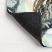 Wasserfarben-Schrei Mousepad (Ecke)