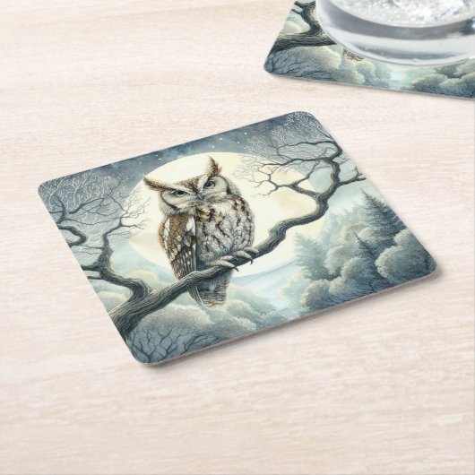 Wasserfarben-Schrei Rechteckiger Pappuntersetzer (angewinkelt)