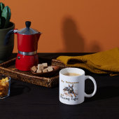 Wasserfarben Schwarz/Brot Kaffee und DOBERMAN Kaffeetasse