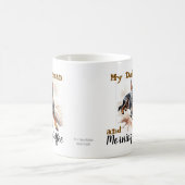 Wasserfarben Schwarz/Brot Kaffee und DOBERMAN Kaffeetasse (Mittel)
