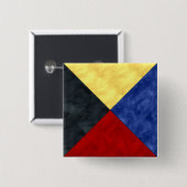 Wasserfarben-Seefahrtzeichen Button (Vorne & Hinten)