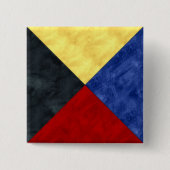 Wasserfarben-Seefahrtzeichen Button (Vorderseite)