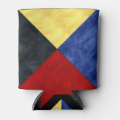 Wasserfarben-Seefahrtzeichen Dosenkühler (Vorderseite)