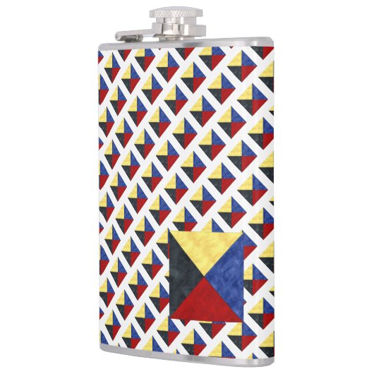 Wasserfarben-Seefahrtzeichen Flachmann (Links)