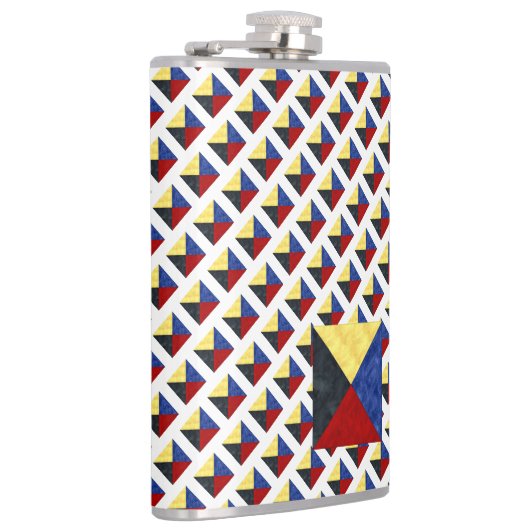 Wasserfarben-Seefahrtzeichen Flachmann (Rechts)