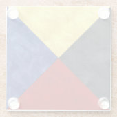 Wasserfarben-Seefahrtzeichen Glasuntersetzer (Rückseite)