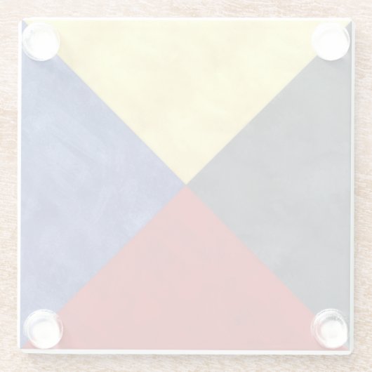 Wasserfarben-Seefahrtzeichen Glasuntersetzer (Rückseite)