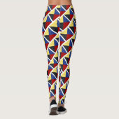 Wasserfarben-Seefahrtzeichen Leggings (Rückseite)