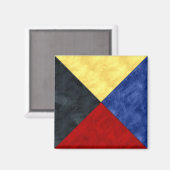 Wasserfarben-Seefahrtzeichen Magnet (Vorderseite/Rückseite)