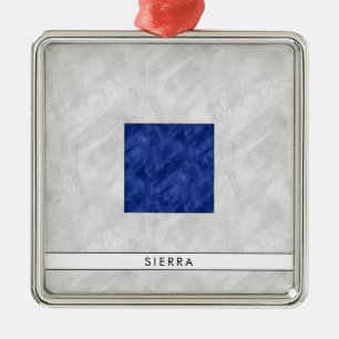 Wasserfarben-Seefahrtzeichen Ornament Aus Metall