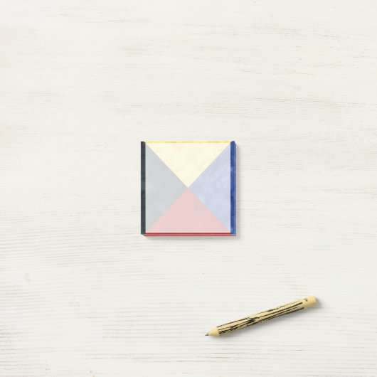 Wasserfarben-Seefahrtzeichen Post-it Klebezettel (Auf Schreibtisch)