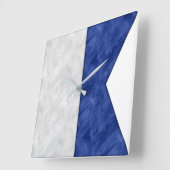 Wasserfarben-Seefahrtzeichen Quadratische Wanduhr (Winkel)