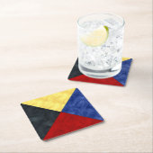 Wasserfarben-Seefahrtzeichen Rechteckiger Pappuntersetzer (Vor Ort)