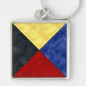 Wasserfarben-Seefahrtzeichen Schlüsselanhänger (Vorne)