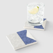 Wasserfarben-Seefahrtzeichen Steinuntersetzer (Seitenansicht)