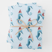 Wasserfarben-Seepferd Geschenkpapier Set (Beispiel)