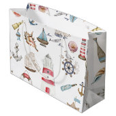 Wasserfarben: Segler Große Geschenktüte (Rückseite Schrägansicht)