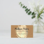 Wasserfarben-Sepia | Stielleder Visitenkarte (Stehend Vorderseite)