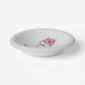 Wasserfarben-Siberischer Husky-Papier-Schüssel Pappteller (Gewinkelt)