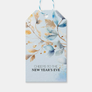 Wasserfarben Silvesterparty  Geschenkanhänger