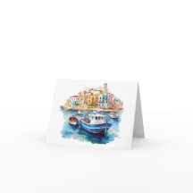 Wasserfarben Siziliens - Bootkarten