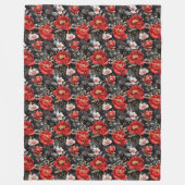 Wasserfarben skizziert detailliertes Muster reizvo Fleecedecke (Vorderseite)