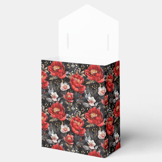 Wasserfarben skizziert detailliertes Muster reizvo Geschenkschachtel (Geöffnet)